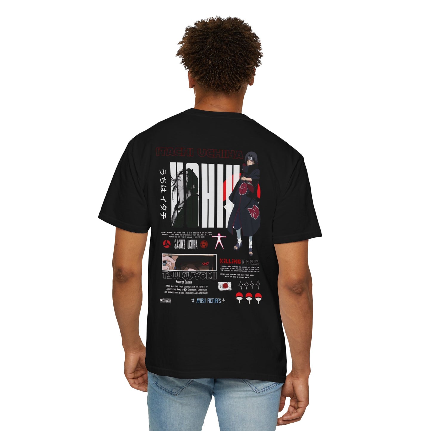 Uchiha Drip Tee – Inspired by Itachi (Limited Edition)