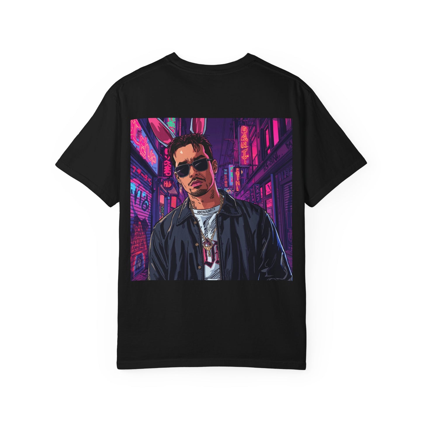 "Neon Ronin" Cyberpunk Anime Tee – Futuristic Streetwear Drop