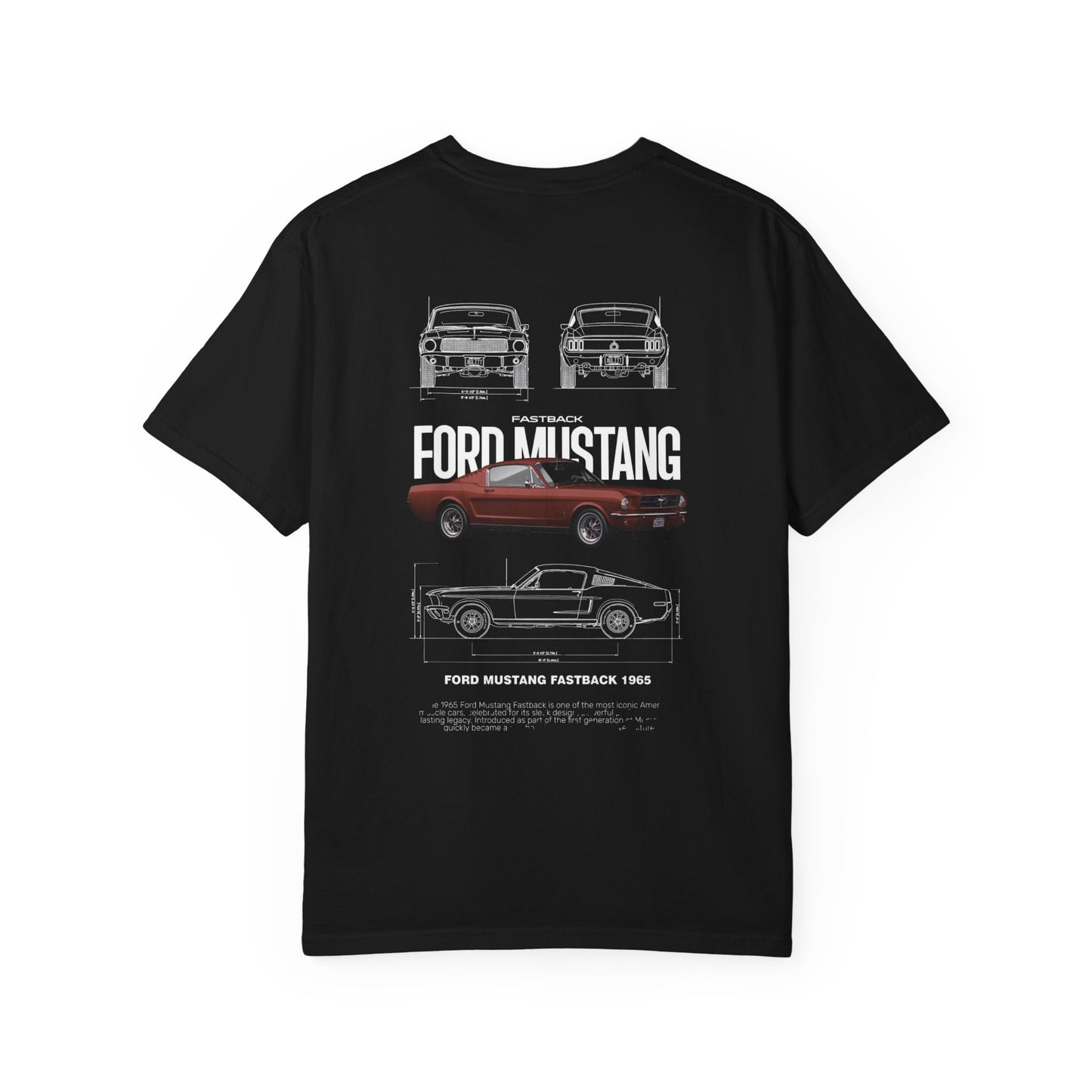 Ford Mustang ’65 Tee — Raw, Classic, Beast