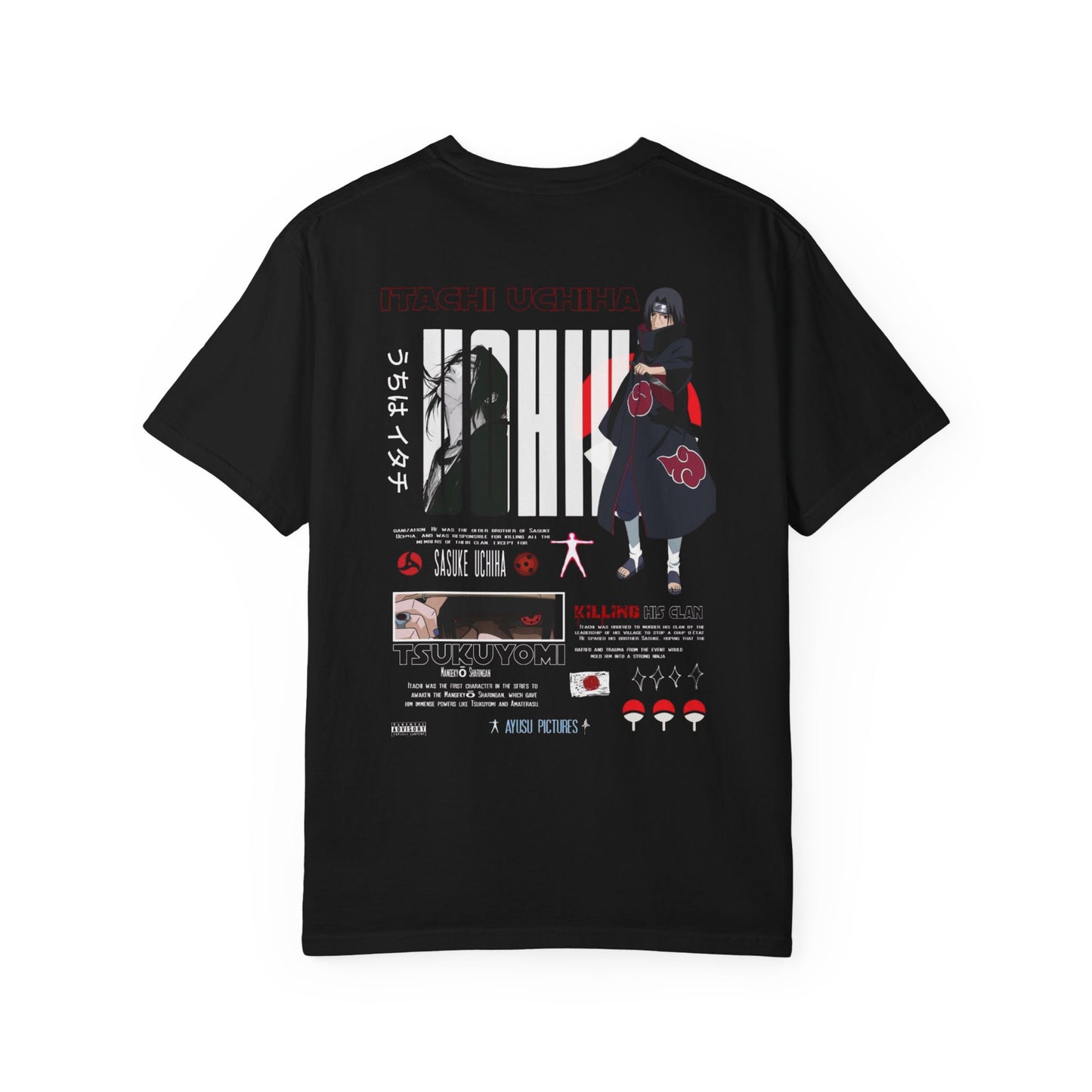 Uchiha Drip Tee – Inspired by Itachi (Limited Edition)
